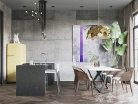 工業(yè)風格別墅室內裝修裝飾效果展示-1013-09