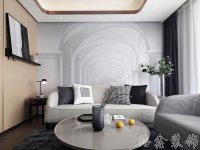 現(xiàn)代風格家居裝修裝飾室內(nèi)設(shè)計效果-A8067-2